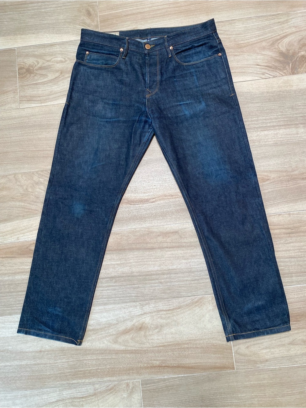 Freenote Cloth Portola Jeans Men 35x30 Raw Japanese Selvedge Button Fly Made USA